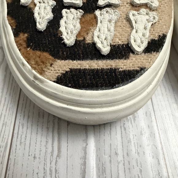 Vans Skeleton Appliqué Slip-on Shoes Women's 6 Men's 4.5 Halloween Goth Rocker - Picture 7 of 9